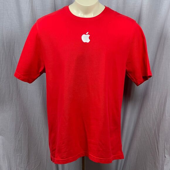 Apple Store Embroidered Employee Uniform Men's XL T-Shirt Macintosh Computer Mac - Picture 2 of 9